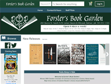 Tablet Screenshot of forstersbookgarden.ca